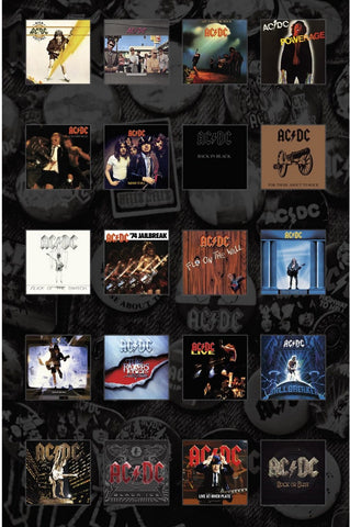 AC/DC | Albums Collage Flag