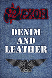 Saxon | Denim And Leather Flag