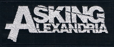Asking Alexandria | Stitched White Logo