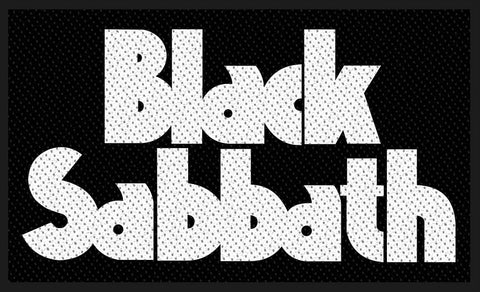 Black Sabbath | Woven White Logo