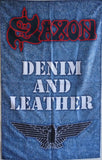 Saxon | Denim And Leather Flag