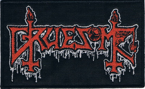 Gruesome | Stitched Red White Logo