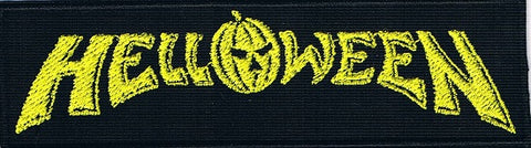 Helloween | Stitched Yellow Small Strip Logo