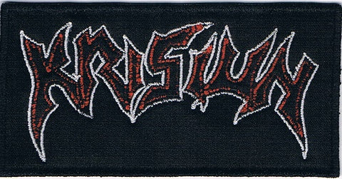 Krisiun | Stitched Red White Logo