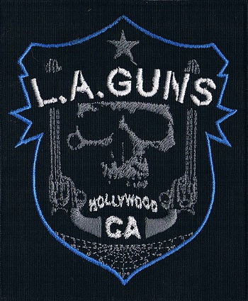 L.A. Guns | Stitched Grey Skull Logo