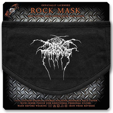 Darkthrone | Face Mask White Logo