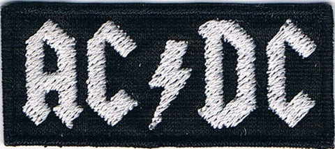 AC/DC | Stitched White Mini Logo