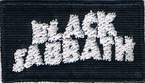 Black Sabbath | Stitched White Mini Logo