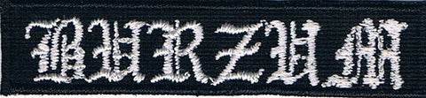 Burzum | Stitched White Mini Logo