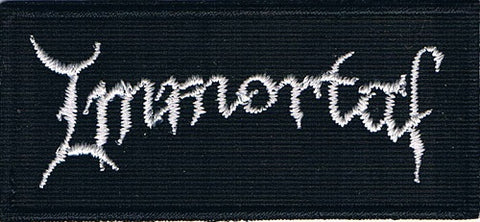 Immortal | Stitched White Mini Logo