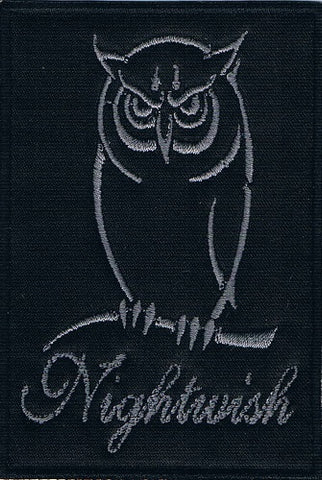 Nachtwunsch | Aufgenähtes graues Eulen-Logo