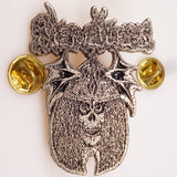 Merciless | Pin Badge Viking Skull
