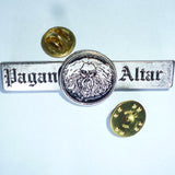 Pagan Altar | Pin Badge Logo