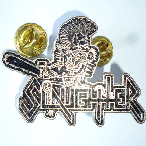 Slaughter | Pin Badge Armed Skeleton Punk
