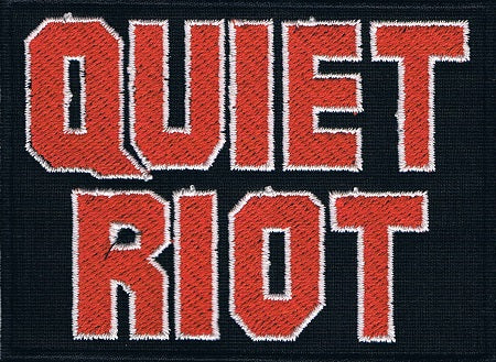 Quiet Riot | Stitched Red White Logo – Goddess.nl