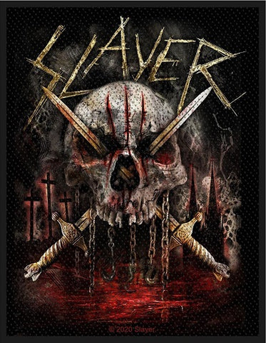 Slayer | Skull, Chains & Swords Woven Patch