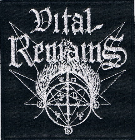 Vital Remains | Stitched White Logo