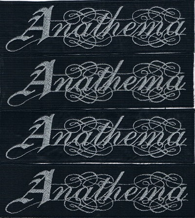 Anathema | Stitched Stripe Silver Logo